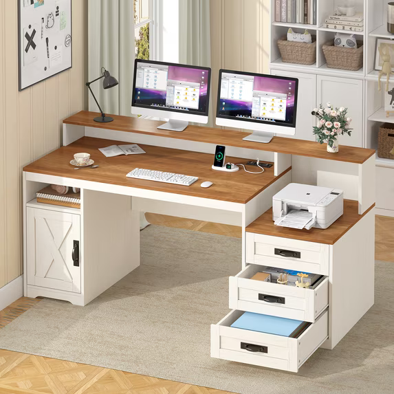 Featured executive office desk
